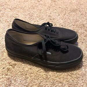 Vans Black Canvas Sneakers